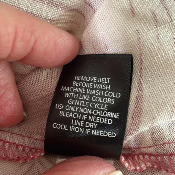 Torrid Shaded Palms Mini Rayon Slub Button Front Collared Dress Rose Size Large - Picture 11 of 13